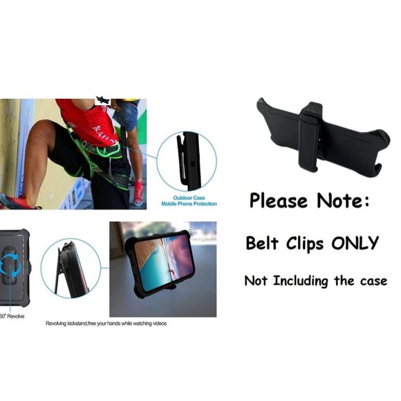 2 Pack Belt Clip Holster Replacement for Otterbox iPhone 5/5S/SE Defender Case - Picture 4 of 14